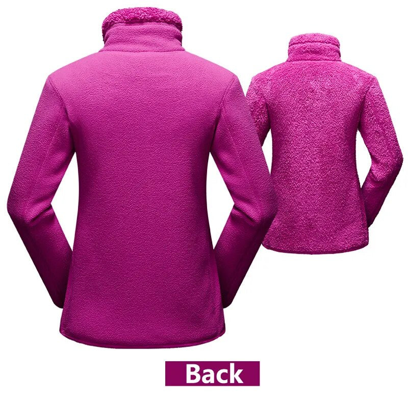 Women's Warm Reversible Polar Coats.