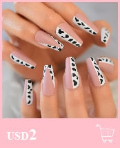 Acrylic Press On Nails. Various types such as French, Ombre, Nail Art, Glitter. Long or Short.