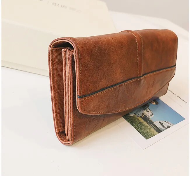 Women's Trifold Leather Wallet.