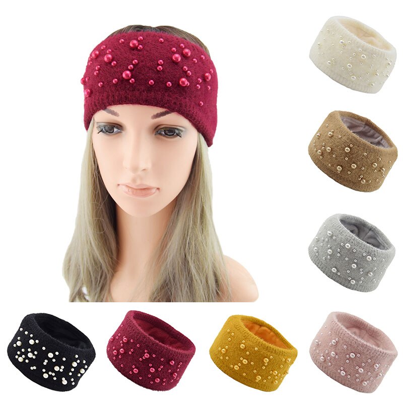 Women's Elastic Knitted Wool Headband.