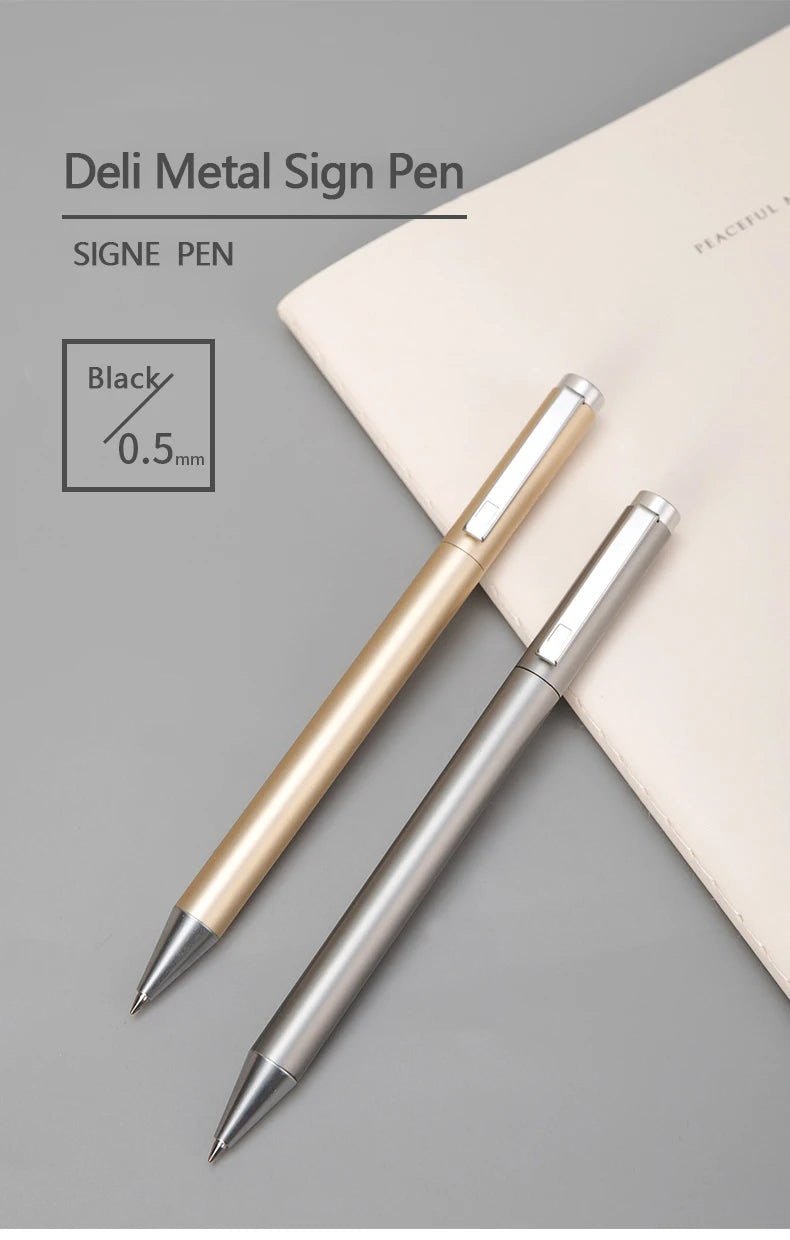 Xiaomi Ballpoint 0.5MM Deli Metal Rollerball Gel Pen