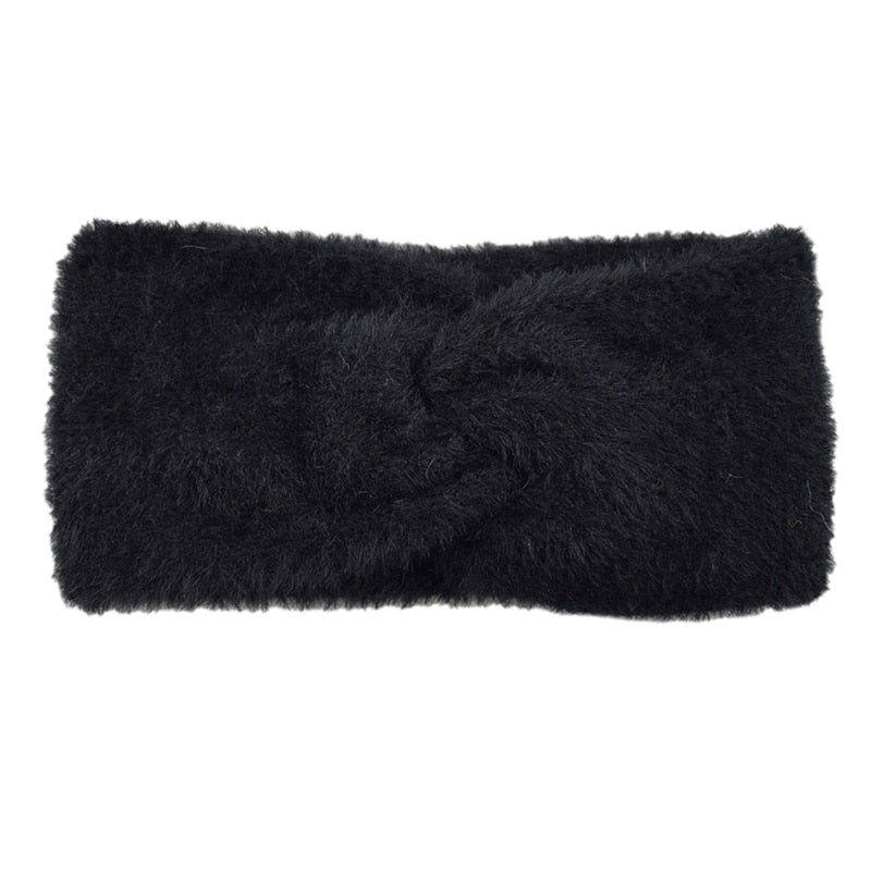 Women's Elastic Knitted Wool Headband.
