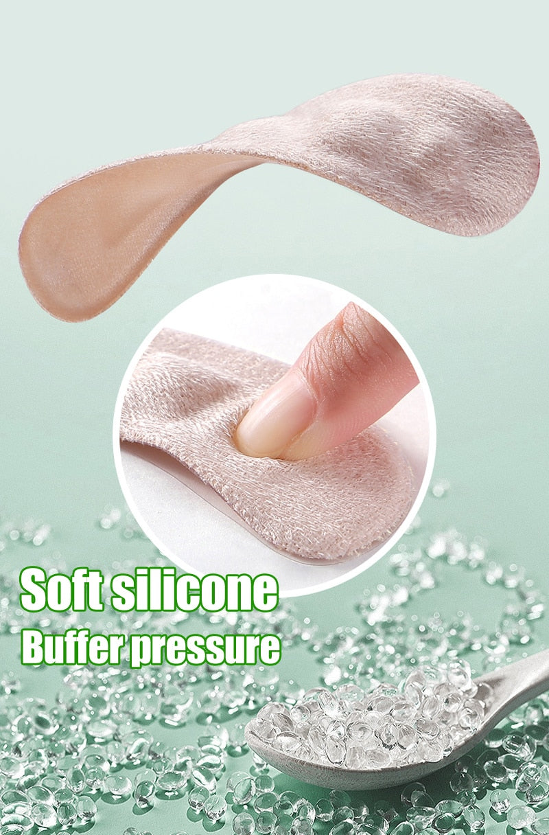 Silicone Non-slip Self-adhesive Gel Insert Pads for Women's Shoes.