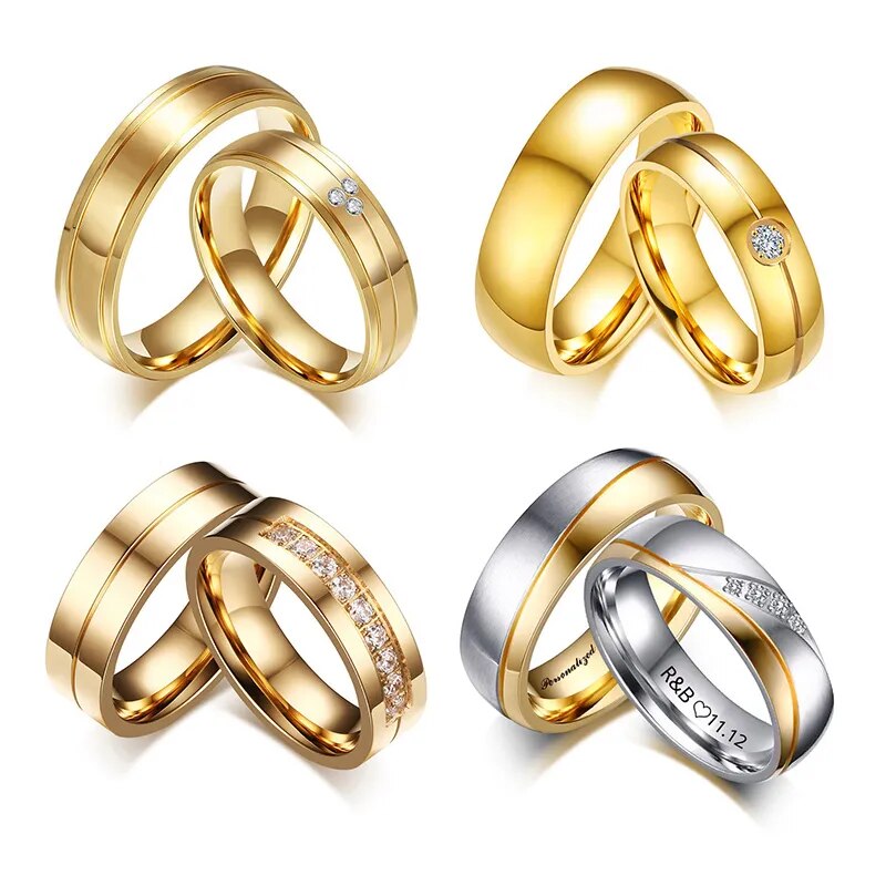 Men Or Women's Stainless Steel Personalized Rings.