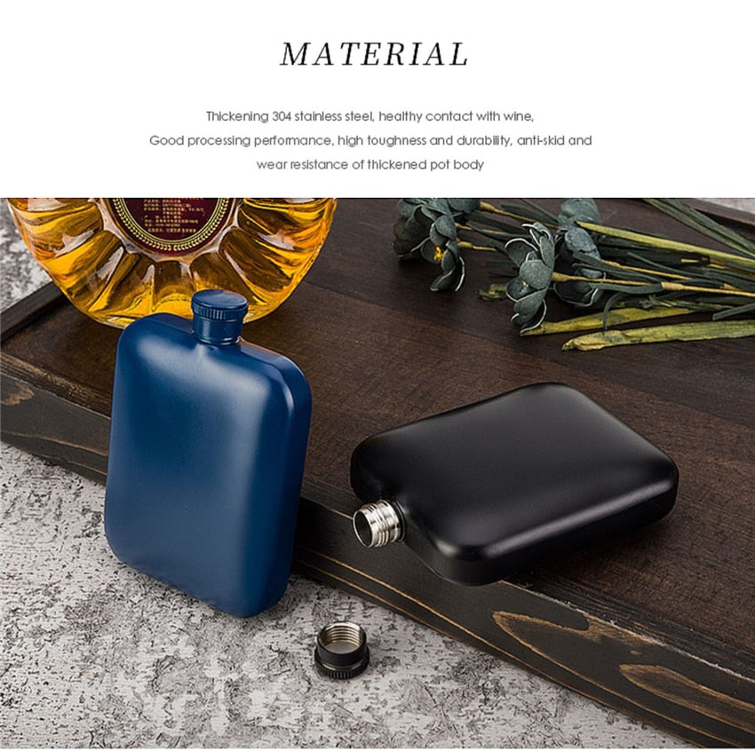 Stainless Steel 6oz Hip Flask.