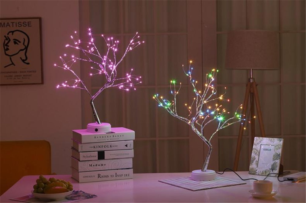 LED/Copper Wire Mini Holiday Tree.
