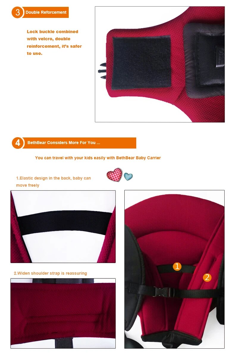 0-24 Month, 4 In 1 Baby Carrier.