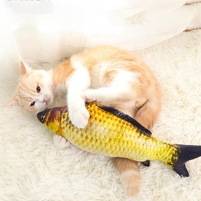 3D Fish Plush Cat Toy.