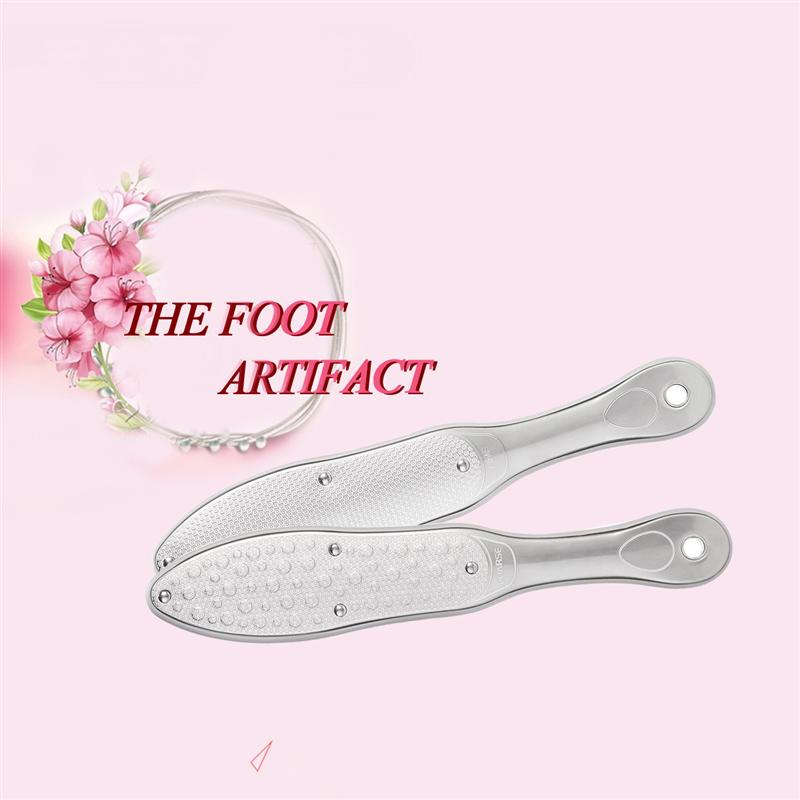 Stainless steel pedicure file. Removes callus and exfoliates your feet.