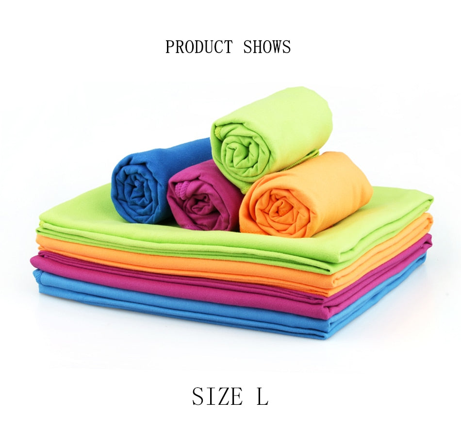 Copozz Microfiber, Easy Drying Small OR Large Travel Towel.