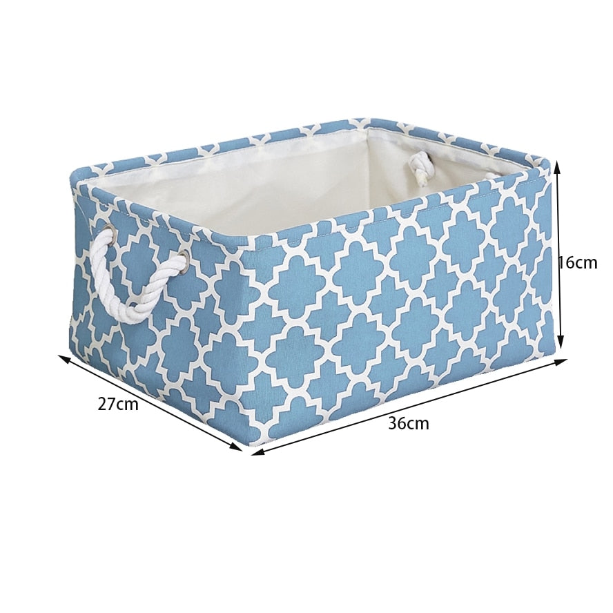 Cotton Linen Folding Storage Baskets.  Great For Organizing Kids Toys Or Laundry.