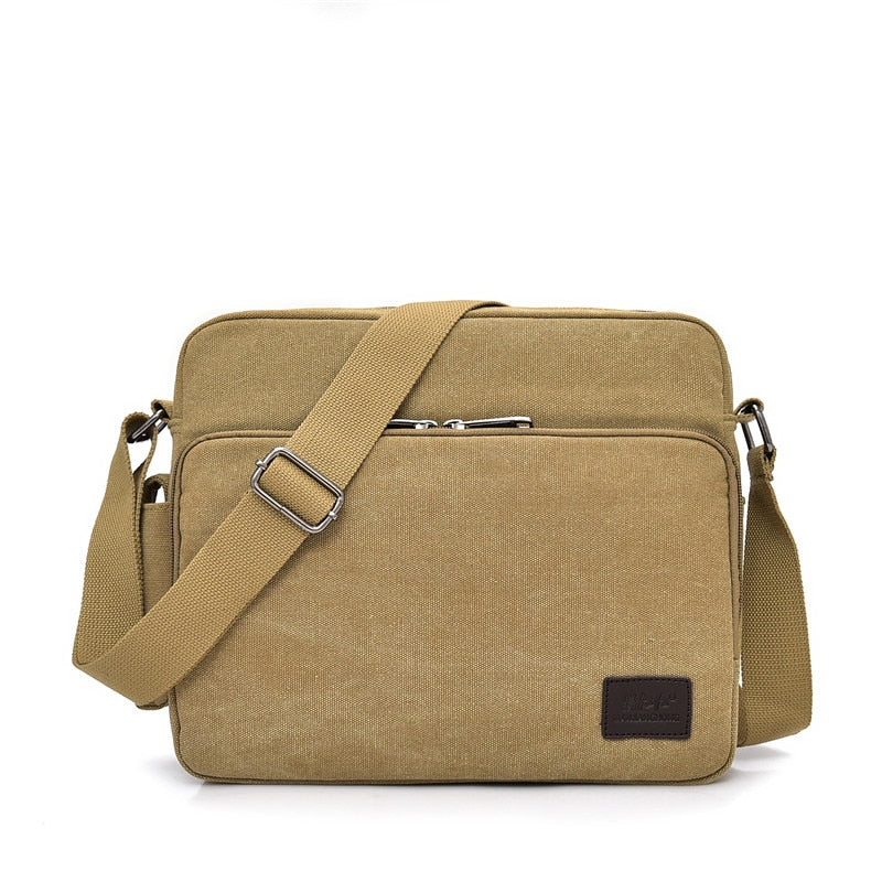 Men's and Women's Canvas Multifunction Crossbody Casual Bolsa Top-handle Shoulder Bag.