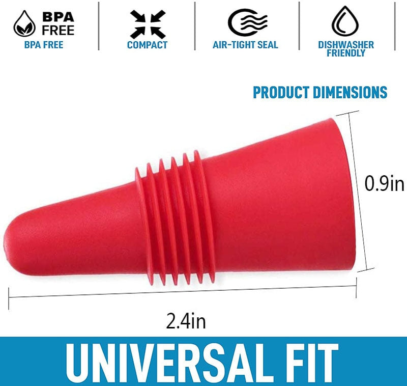 Leak Proof silicone wine bottle stopper.