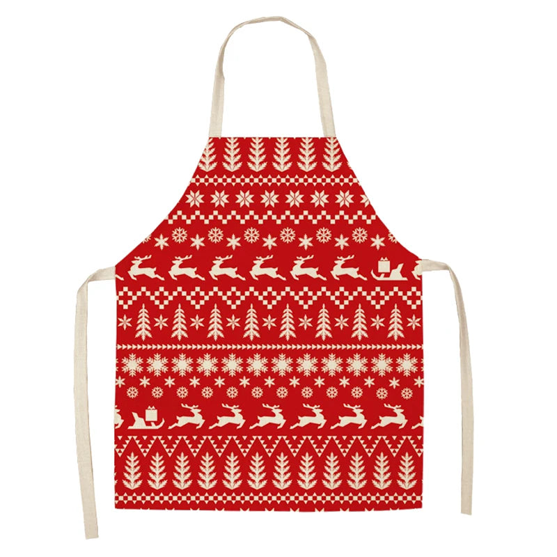 Christmas Linen Aprons
