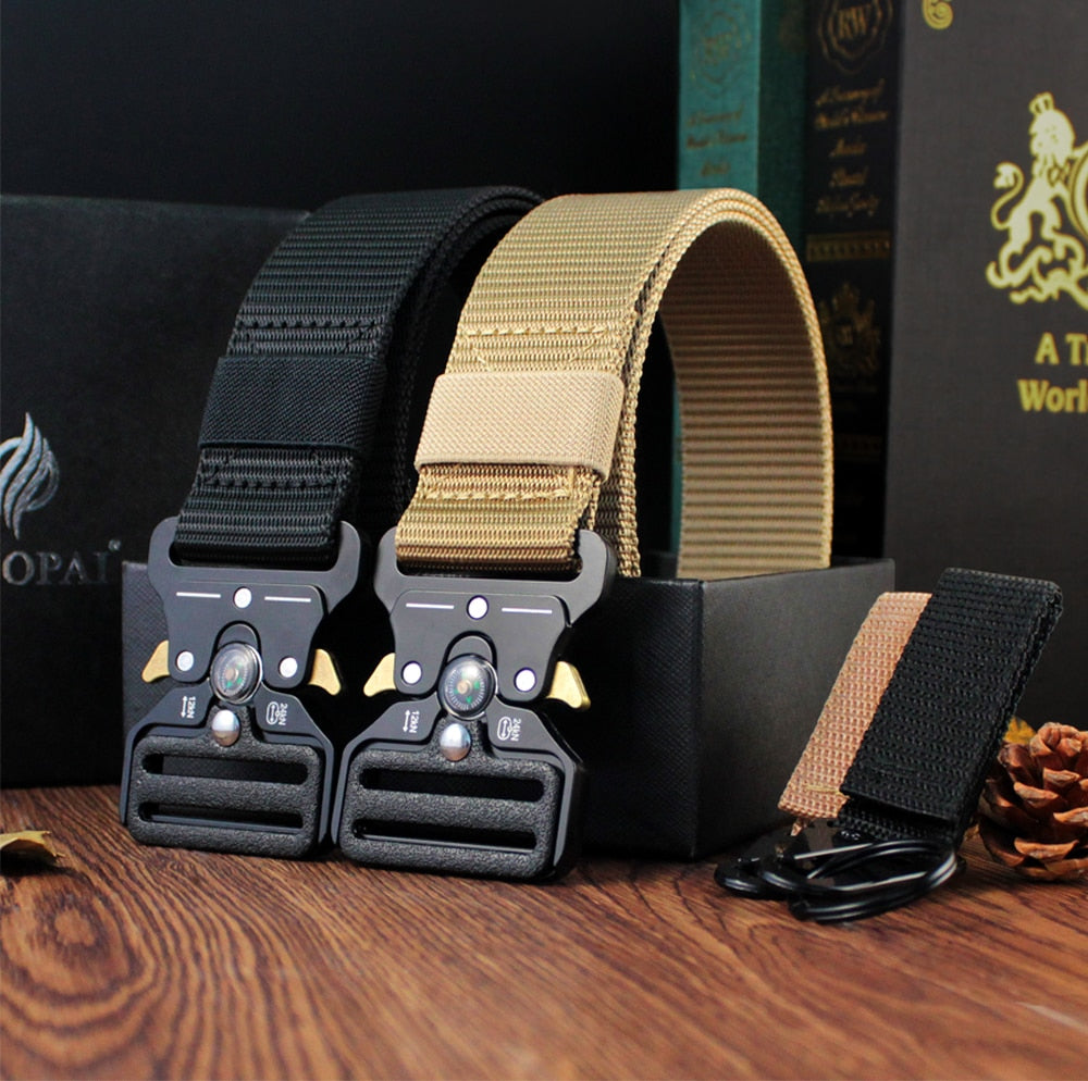 Multi Function Canvas Compass Tactical Belt.