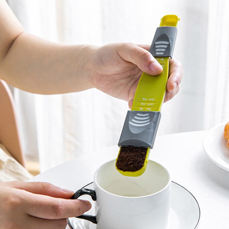 adjustable nine stall double ended measuring spoon