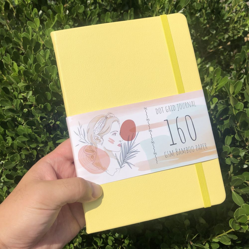 BUKE BULLET  Dotted Journal Notebook With Inner Pocket and Pages 1-160 For Drawing, Sketching.