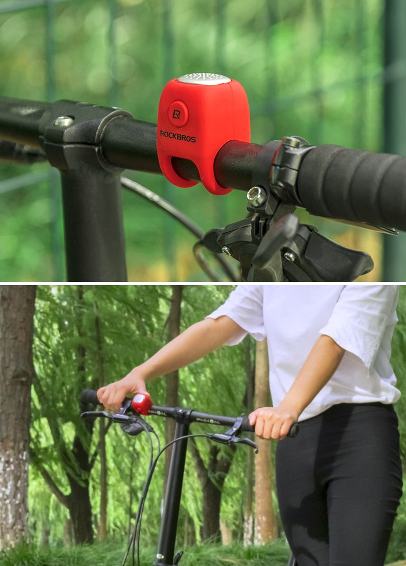 ROCKBROS Battery operated 110db Silicone/Waterproof Bike Horn.