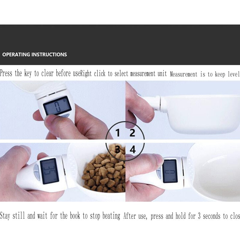 Digital Weighing Scale Measuring Spoon. Great in the Kitchen and for Measuring Pet Food. Battery not Included.