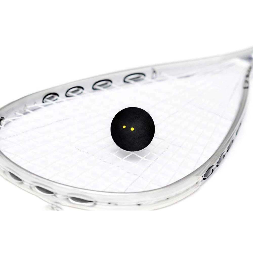 Rubber Squash Ball With Two-Yellow Dots For Low Speed Training.