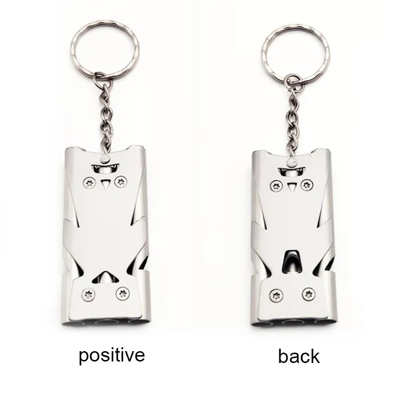 1 Pcs Double Pipe Whistle with High Decibel For Emergencies And Camping.