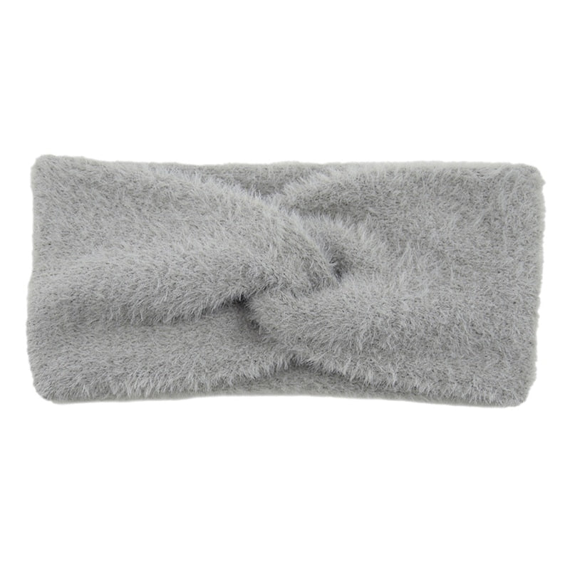 Women's Elastic Knitted Wool Headband.