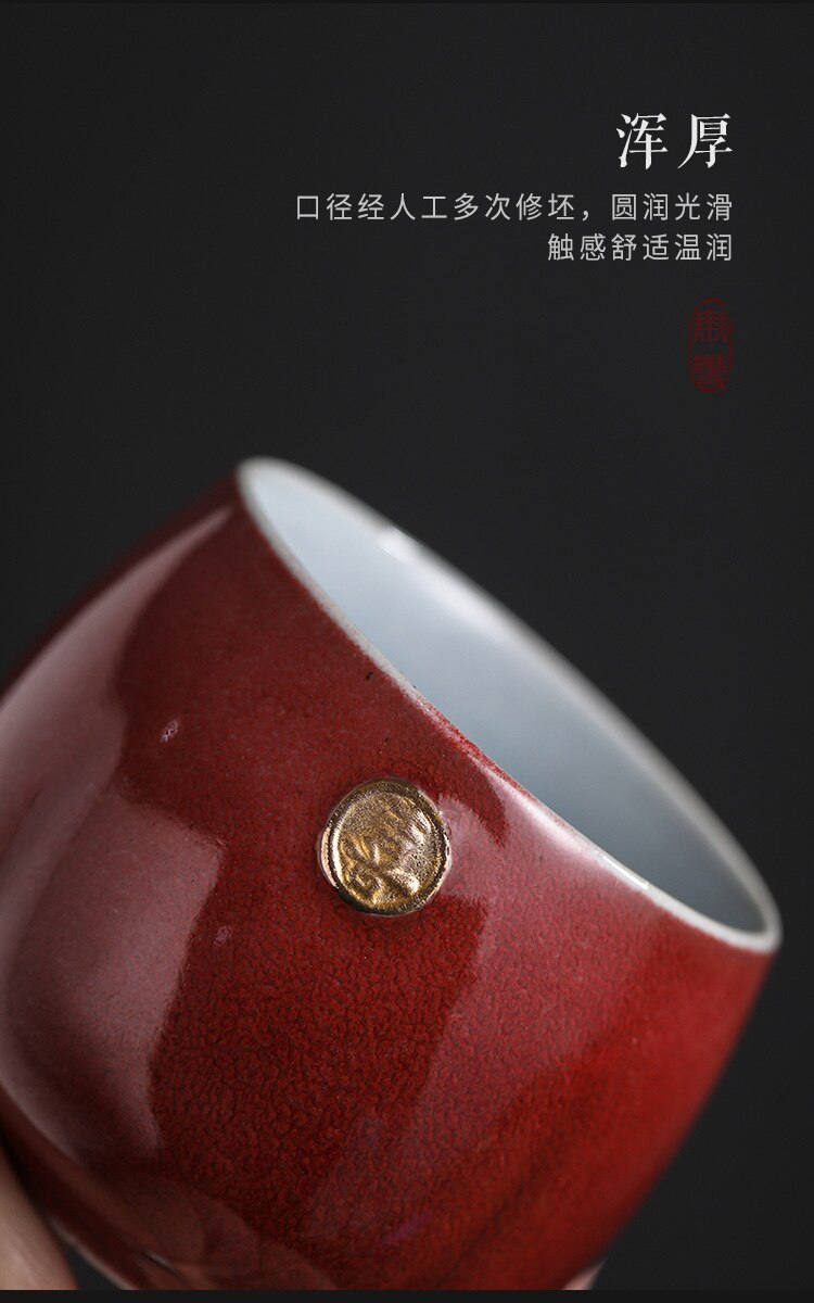 Set of 4 personal size Japanese Style ceramic Tea Cup.