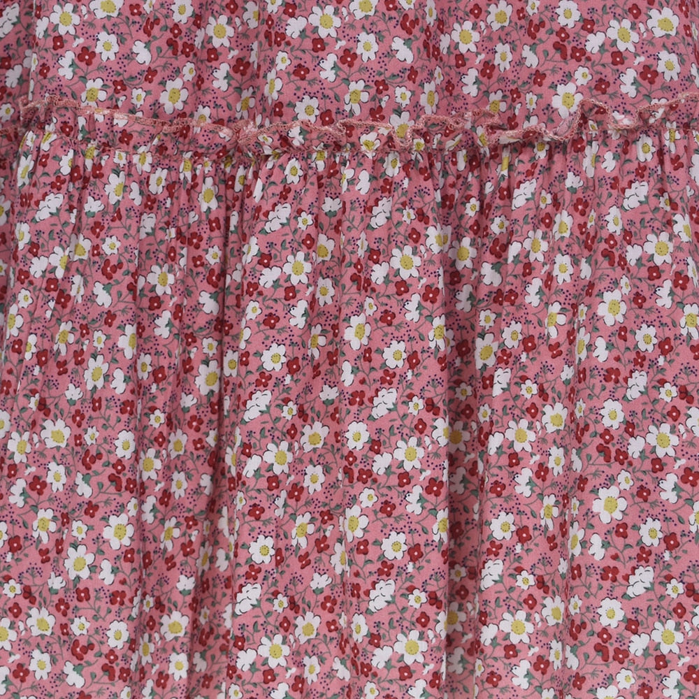 Elegant Ladies Long Sleeve Flower patterned Dress.