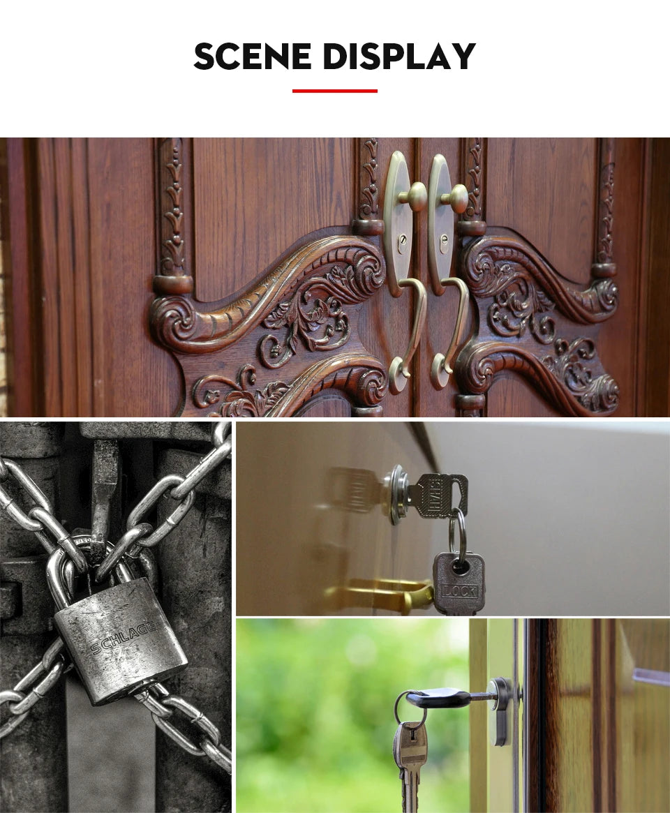 KAK Transparent Locksmith Wrench Tool  For Extracting Broken Keys Or Picking Padlocks