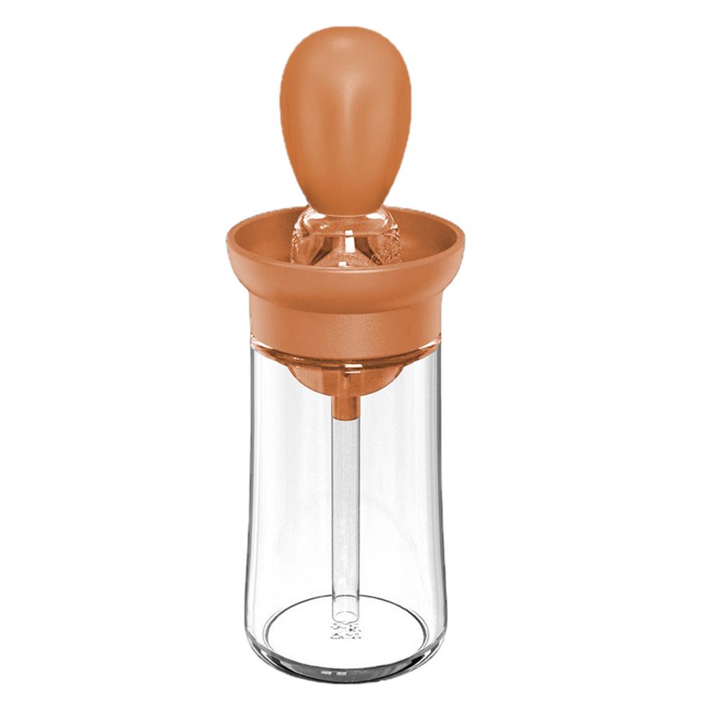 150ml Kitchen Glass Oil Bottle With Silicon Brush and dispenser.