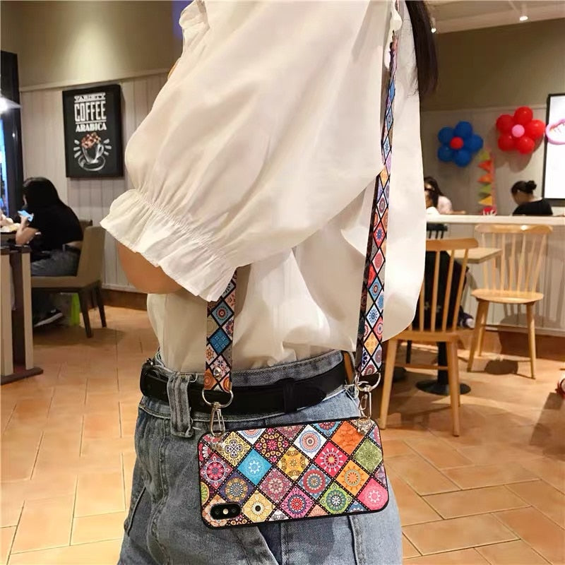 A31 A51 A71 Case Crossbody Lanyard. Soft Back Cover for Samsung Note 10 Lite 20 9 S8 S9 S10 Lite S20 S21 Plus A50 A70