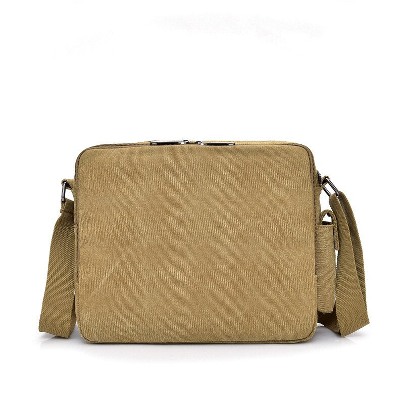 Men's and Women's Canvas Multifunction Crossbody Casual Bolsa Top-handle Shoulder Bag.