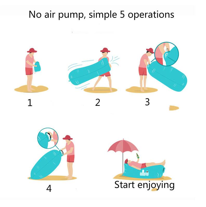 Inflatable/Waterproof Beach Lounge OR Air Bed with Carrying Bag.