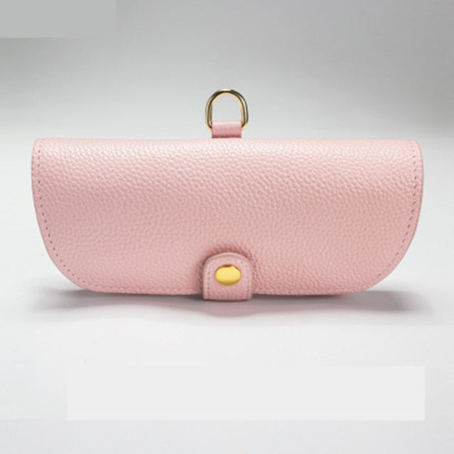 Leather Eyewear Case With Strap.