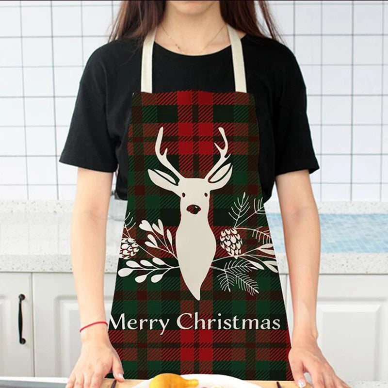 Christmas Linen Aprons