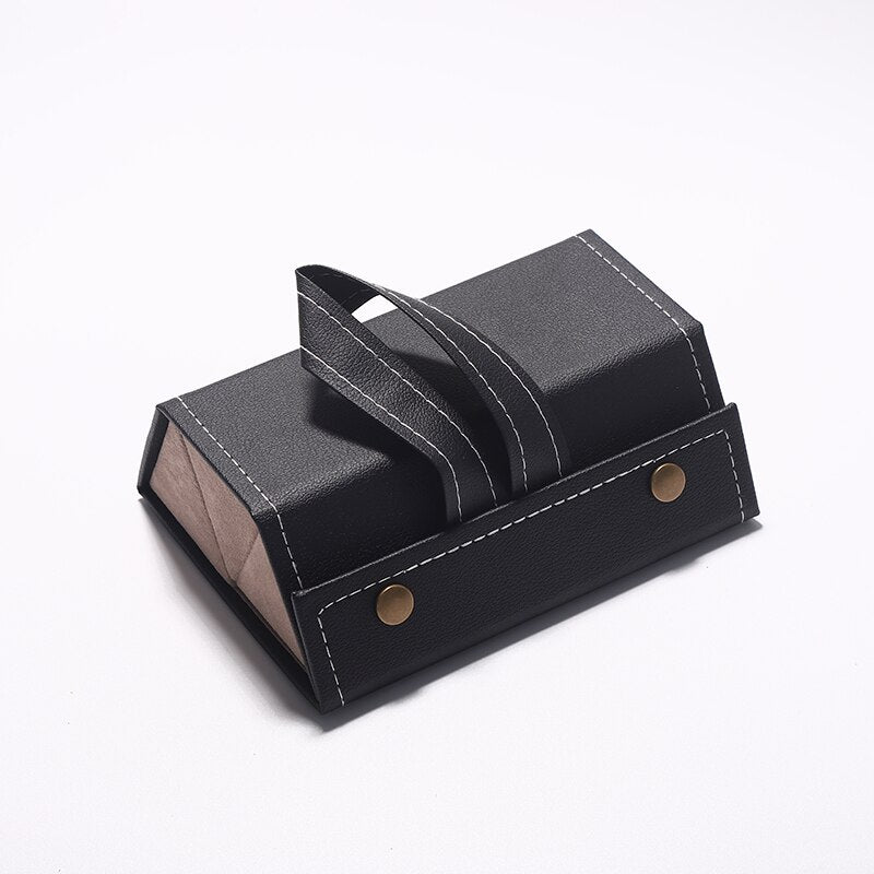 Foldable Leather Multi Eyeglass/Sunglass Organizer Case.