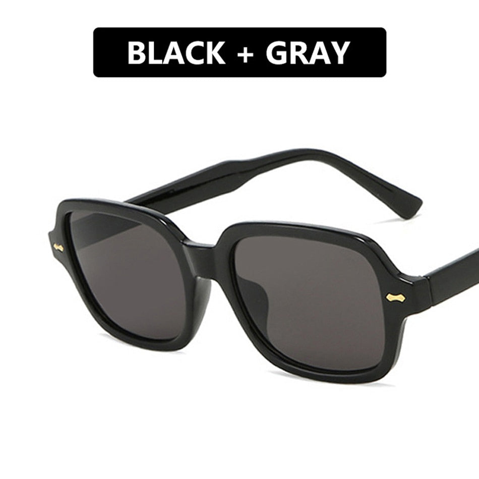 Zilead Vintage UV Protection, Clear Lens, Ultra-Light Square Frame Sunglasses.
