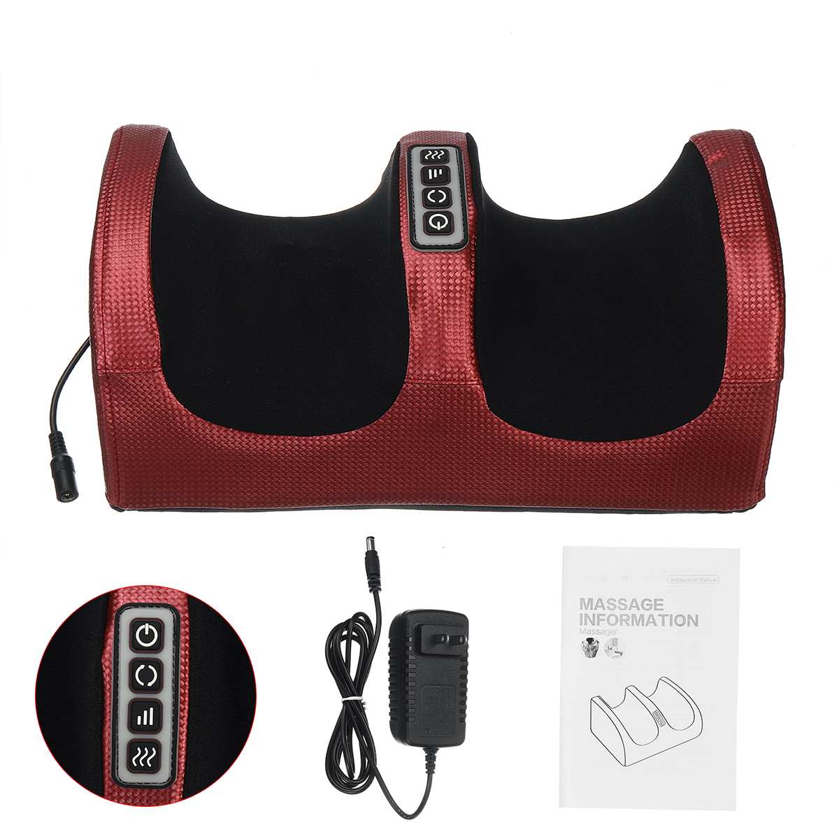 Electric Shiatsu heating foot Massage. Massage Roller for Relief of leg fatigue for women and men.