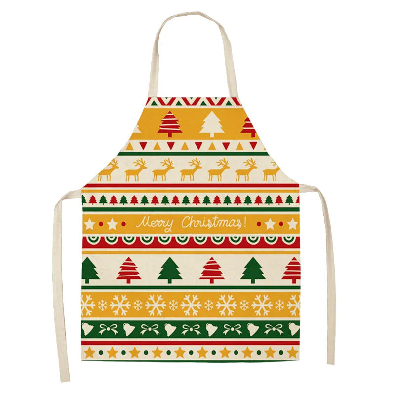 Christmas Linen Aprons