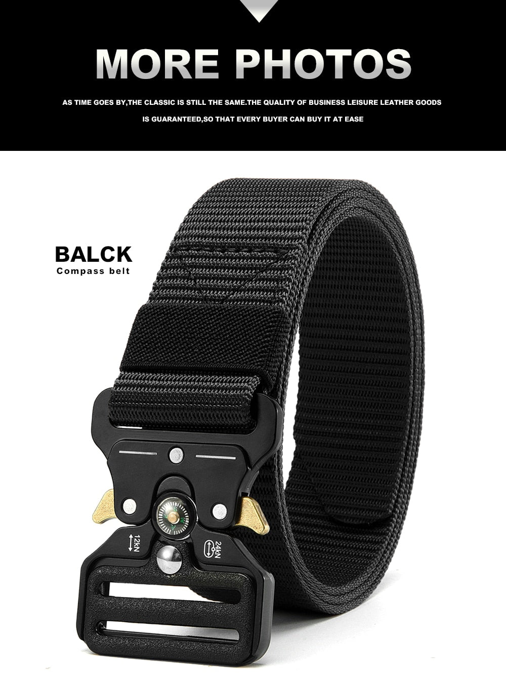 Multi Function Canvas Compass Tactical Belt.
