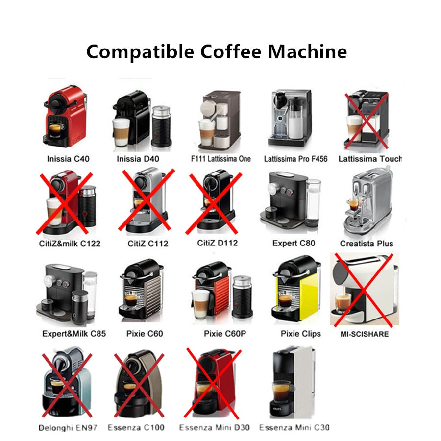 ICafilas Stainless Steel, Reusable Coffee Filter With Tamper for Nespresso Machines.