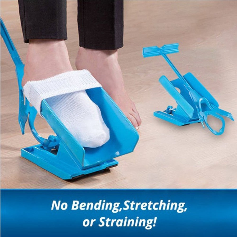 Sock Aid Kit. Easy to Slide Your Sock On/Off Avoiding Straining While Bending OR Stretching.