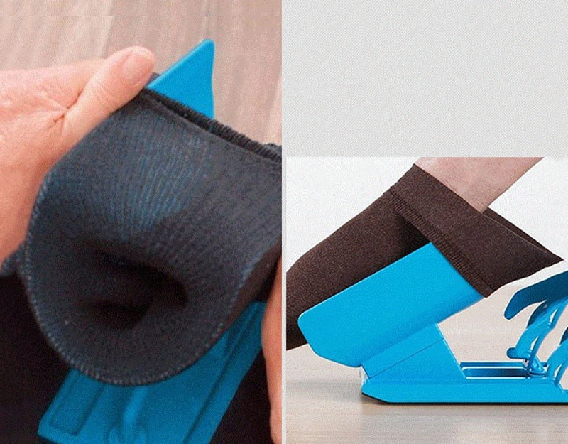 Sock Aid Kit. Easy to Slide Your Sock On/Off Avoiding Straining While Bending OR Stretching.