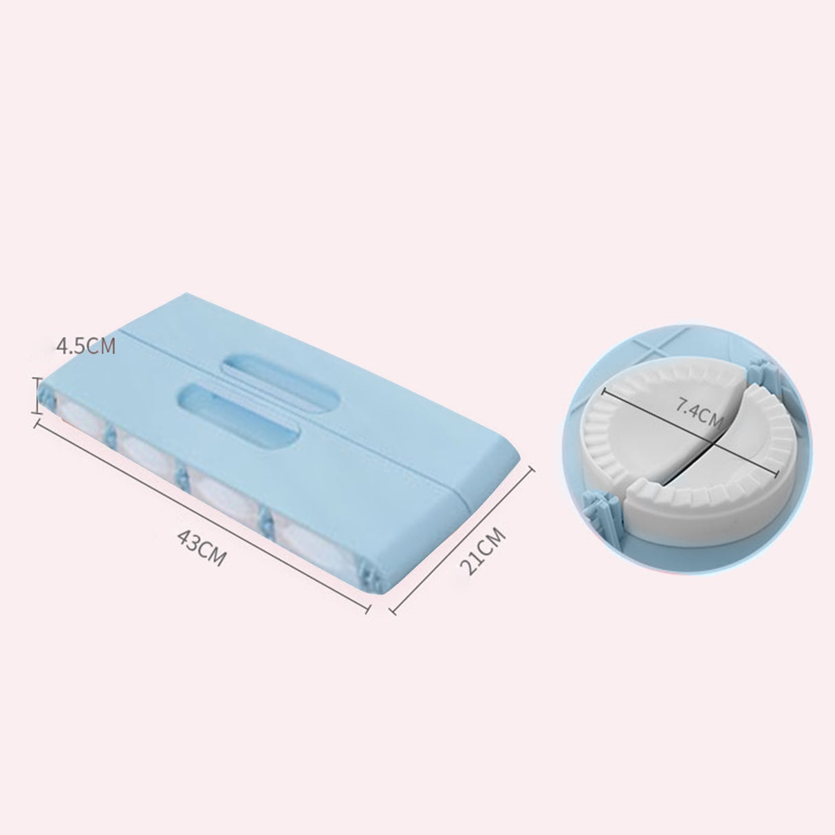 Dumpling Mold Can Make 8 Dumplings At A Time.