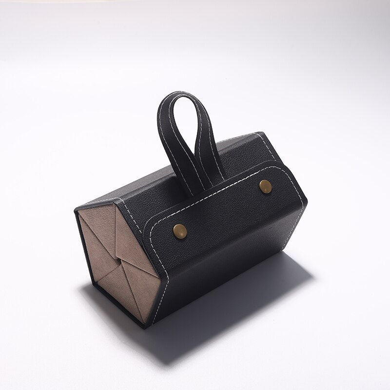 Foldable Leather Multi Eyeglass/Sunglass Organizer Case.