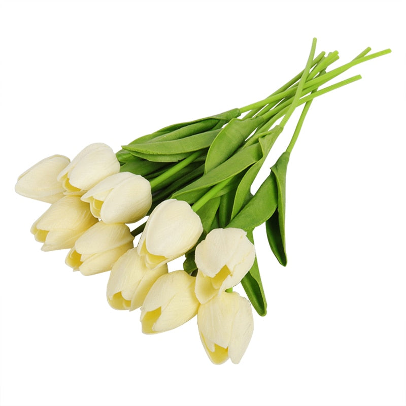 10/20pcs Artificial Tulips Bouquets For Home/Wedding Decoration.