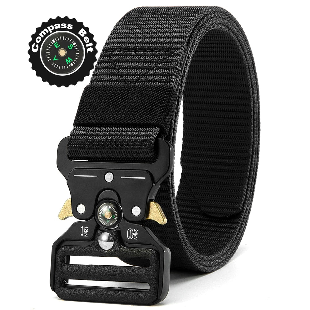 Multi Function Canvas Compass Tactical Belt.