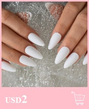 Acrylic Press On Nails. Various types such as French, Ombre, Nail Art, Glitter. Long or Short.