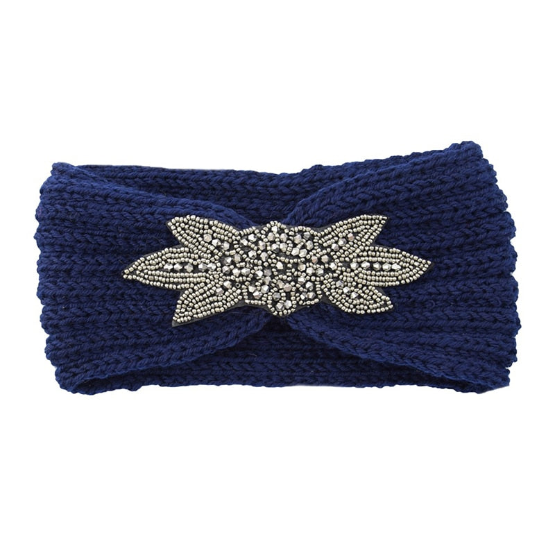 Women's Elastic Knitted Wool Headband.