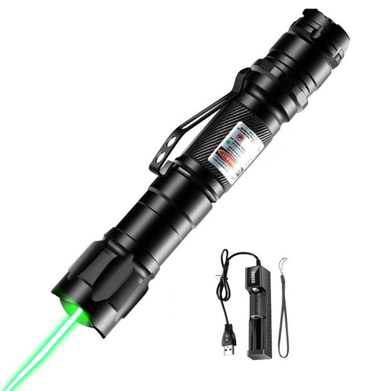 High Power Green laser pointer. Laser Pen 532nm 500 to 10000 meters. Range 009